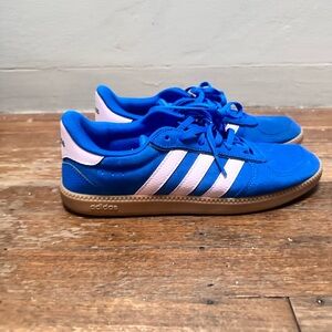 Adidas Royal Blue Sneakers with White Stripes
